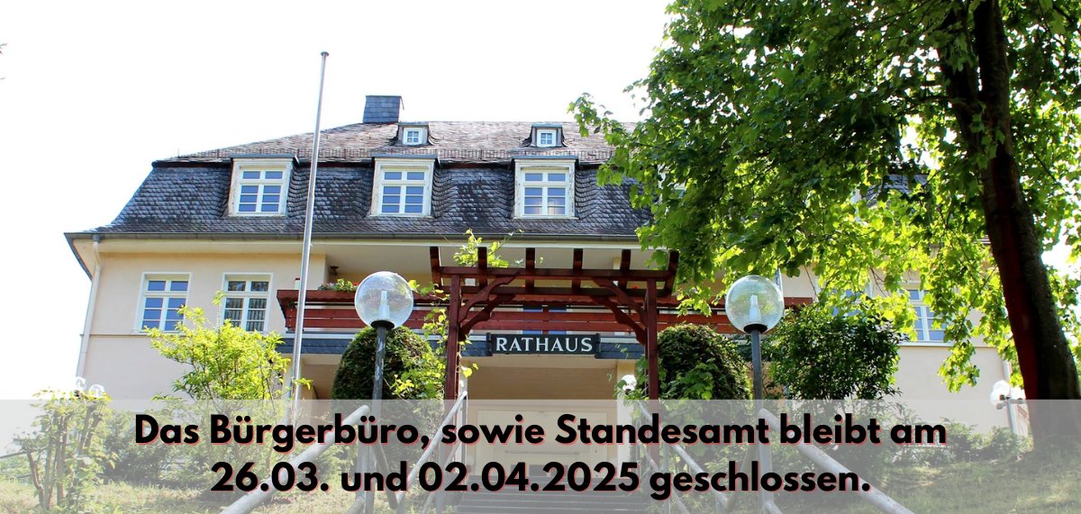 Das Bürgerbüro bleibt am geschlossen - 1