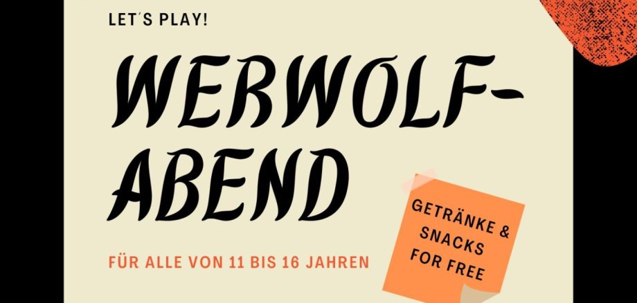 Flyer Werwolf-Abend - 1 Flyer Werwolf-Abend - 1